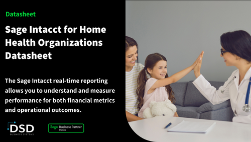 Sage Intacct For Multi Entity Healthcare Organizations Datasheet