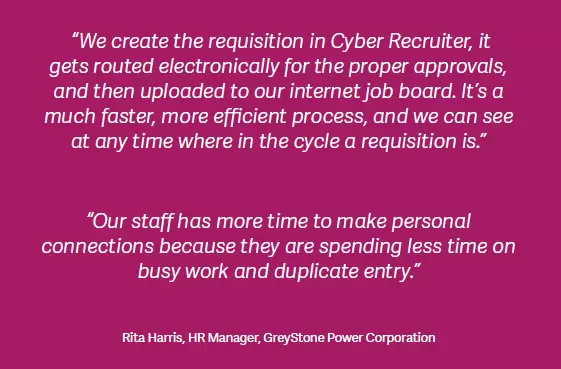 Sage HRMS Customer Success with Cyber Recruiter & Sage Cyber Train