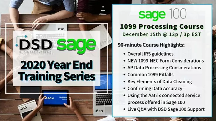 1099 Processing with Sage 100