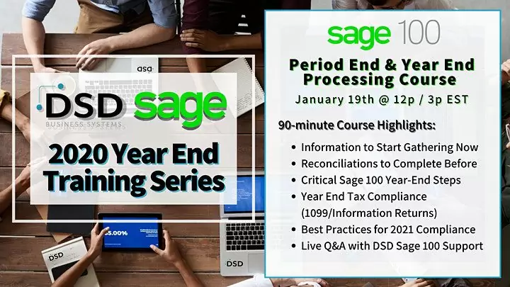 Sage 100 Period End & Year End Processing