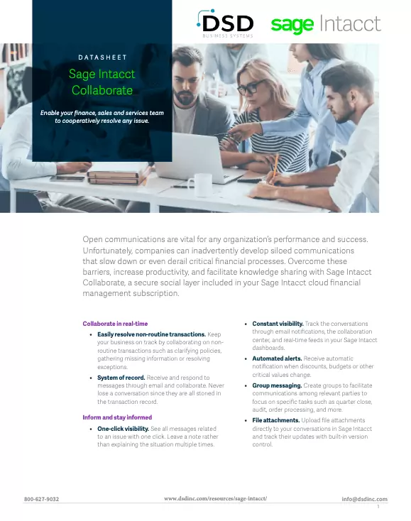 Sage Intacct Collaborate