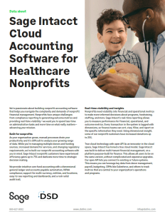 Cloud Accounting Software for Healthcare Nonprofits