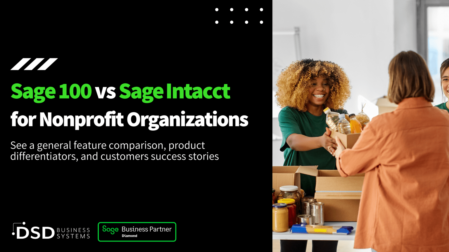 Sage 100 vs Sage Intacct for Nonprofit Organizations - DSD Business Systems