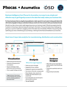Phocas for Acumatica: Acumatica business Intelligence and Financial Reporting
