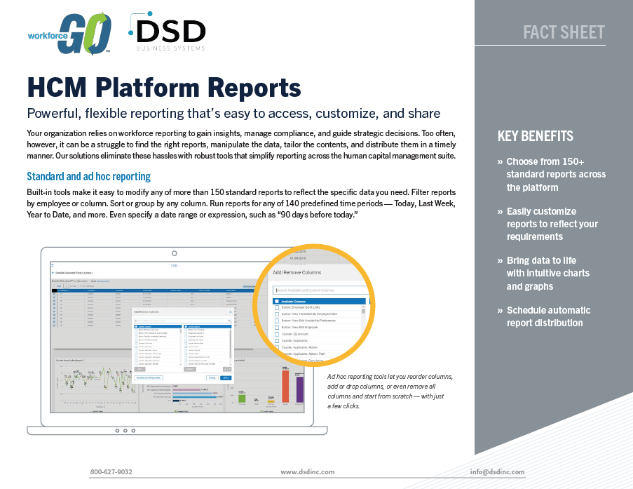 Workforce Go HCM Platform Reports