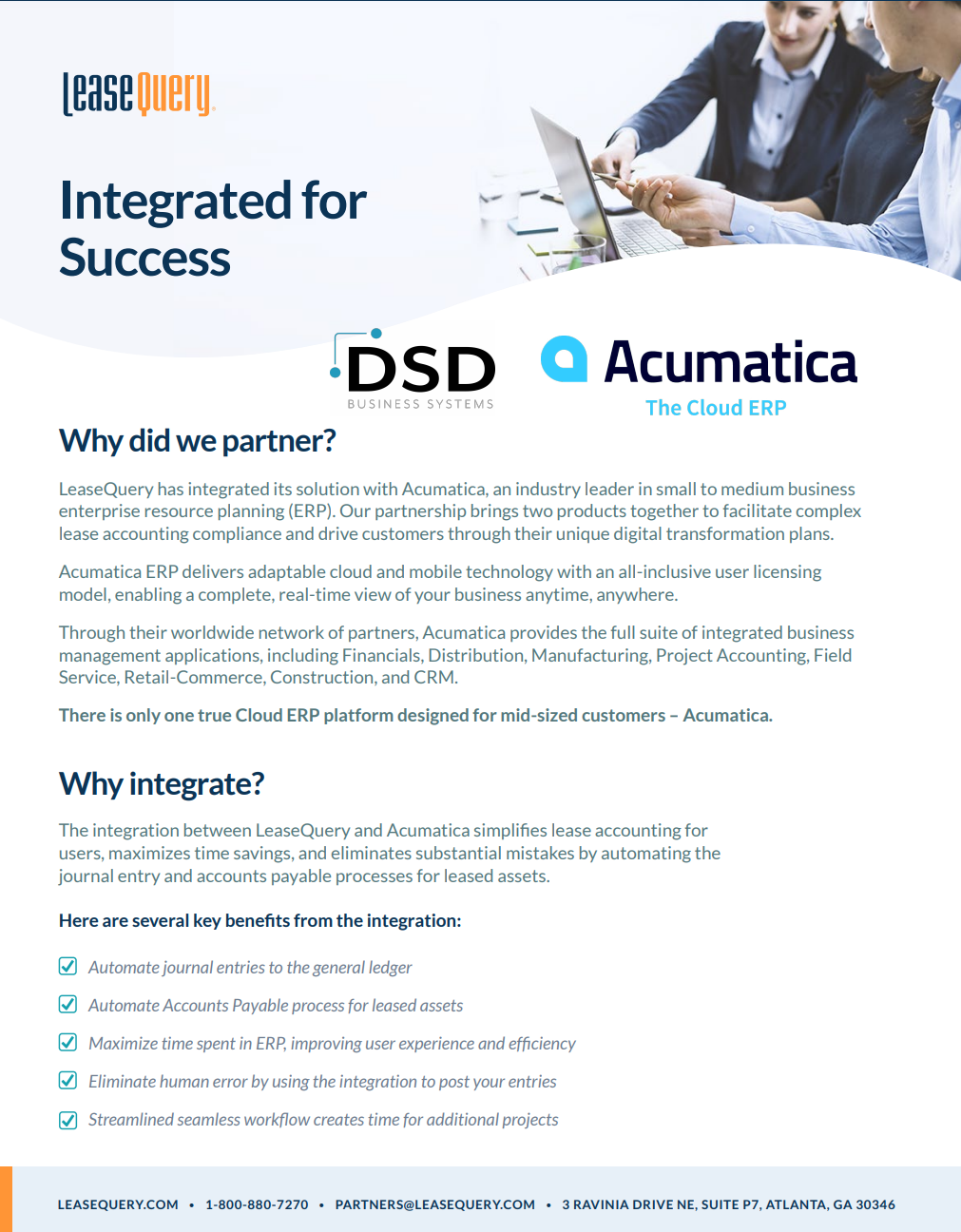 LeaseQuery for Acumatica Integrated for Success