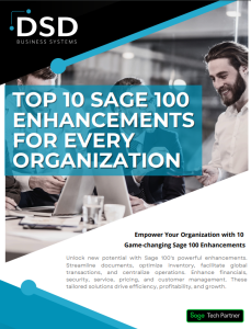 Top 10 Sage 100 Enhancements for Every Organization Cover