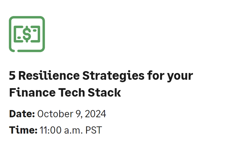 5 Resilience Strategies for your Finance Tech Stack