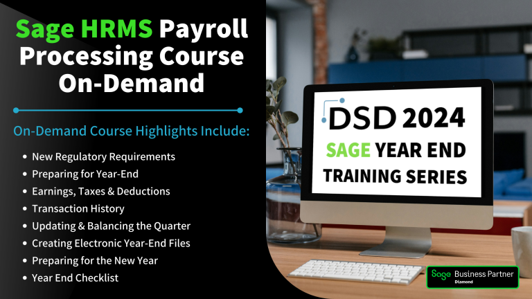 2024 Sage HRMS Payroll Processing