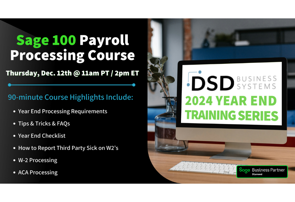 Sage 100 Payroll Processing Course