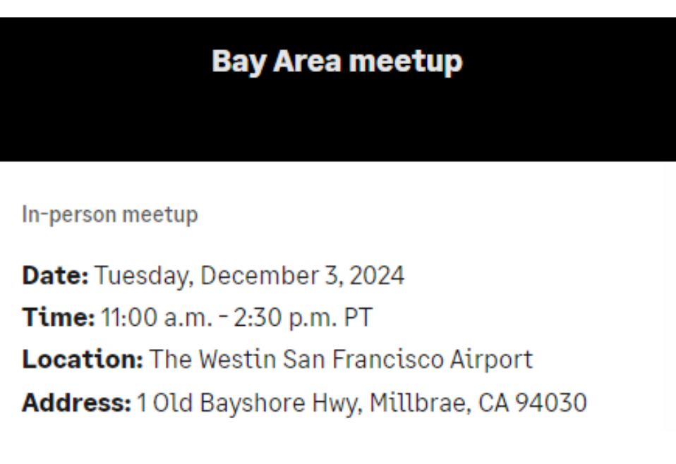 Bay Area Meetup