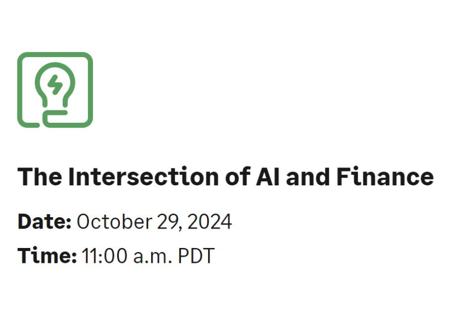 The Intersection of AI and Finance