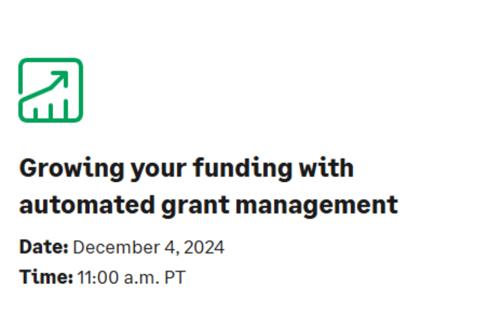 Growing your funding with automated grant management