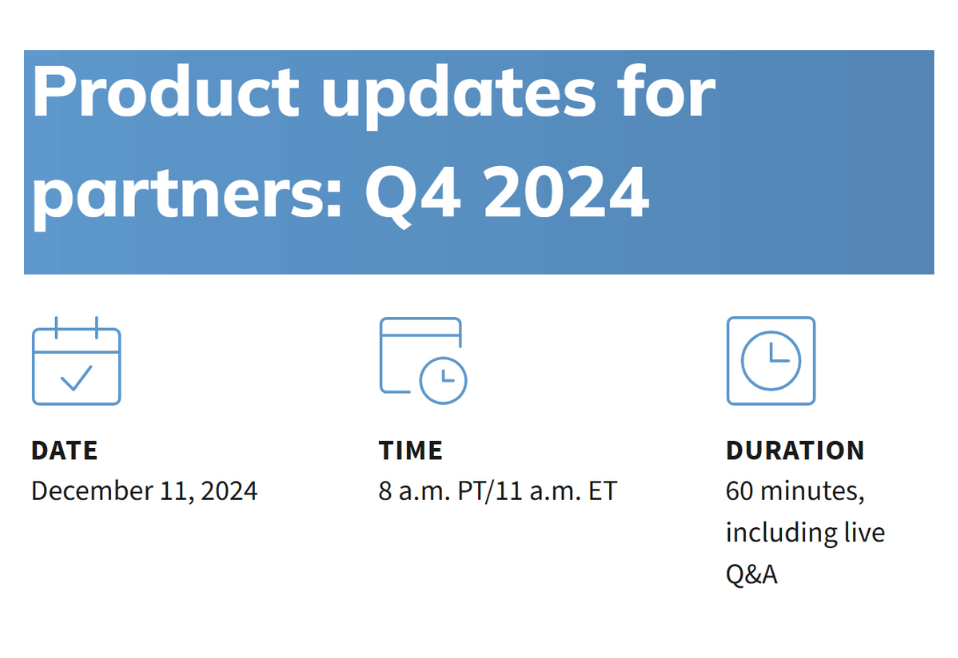 Product updates for partners: Q4 2024