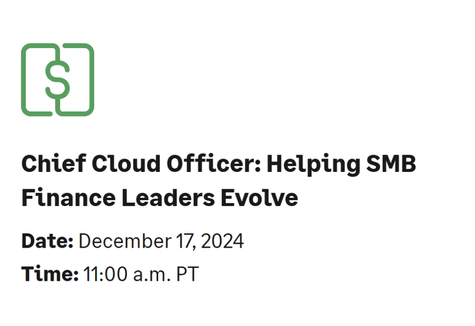 Chief Cloud Officer: Helping SMB Finance Leaders Evolve