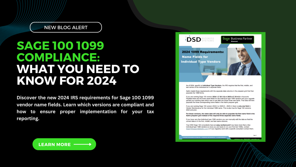 Sage 100 1099 Compliance: What You Need to Know for 2024