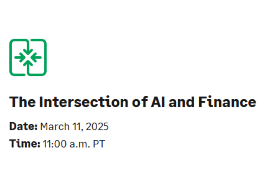 The Intersection of AI and Finance