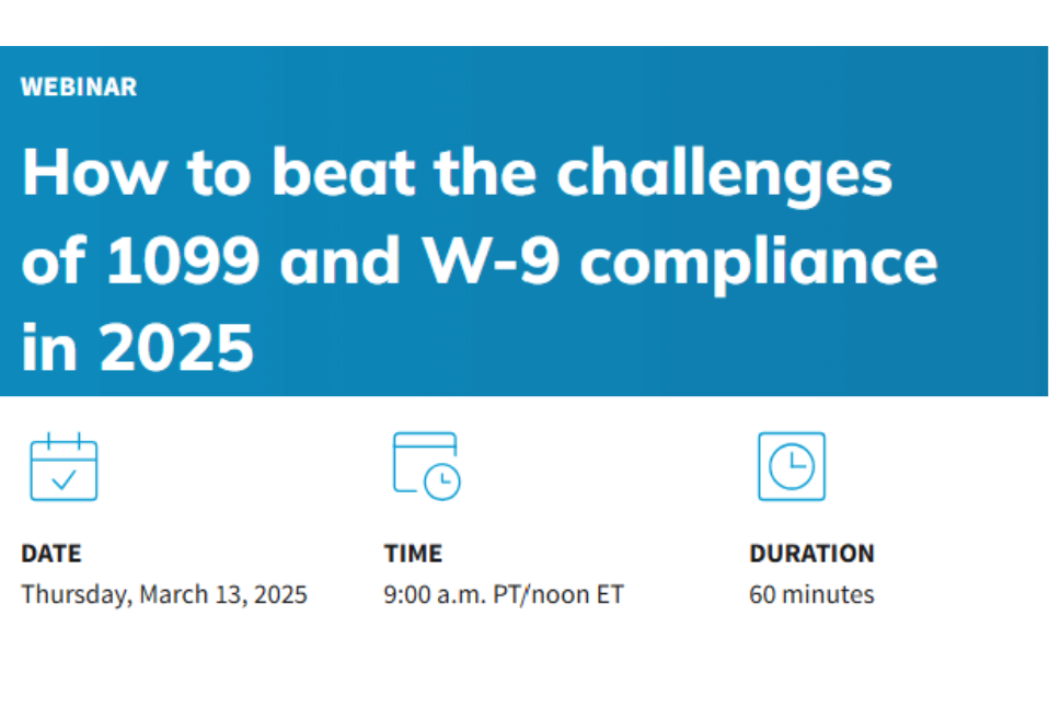 How to beat the challenges of 1099 and W-9 compliance in 2025