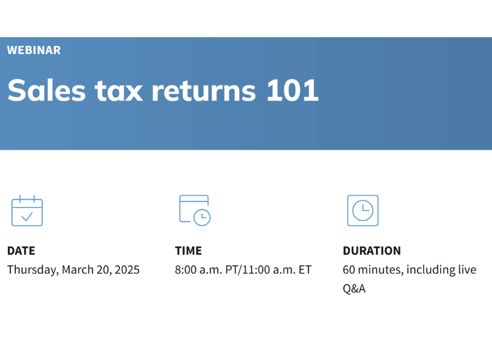 Sales tax returns 101